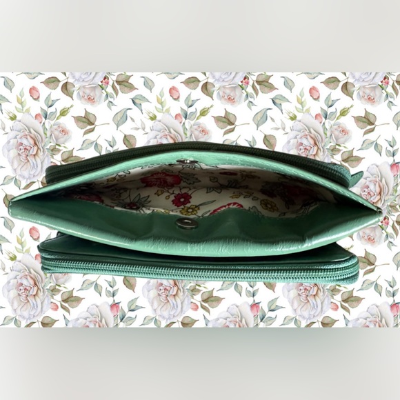 Latico Leather Sage Green Tri-fold Wallet - Picture 4 of 13